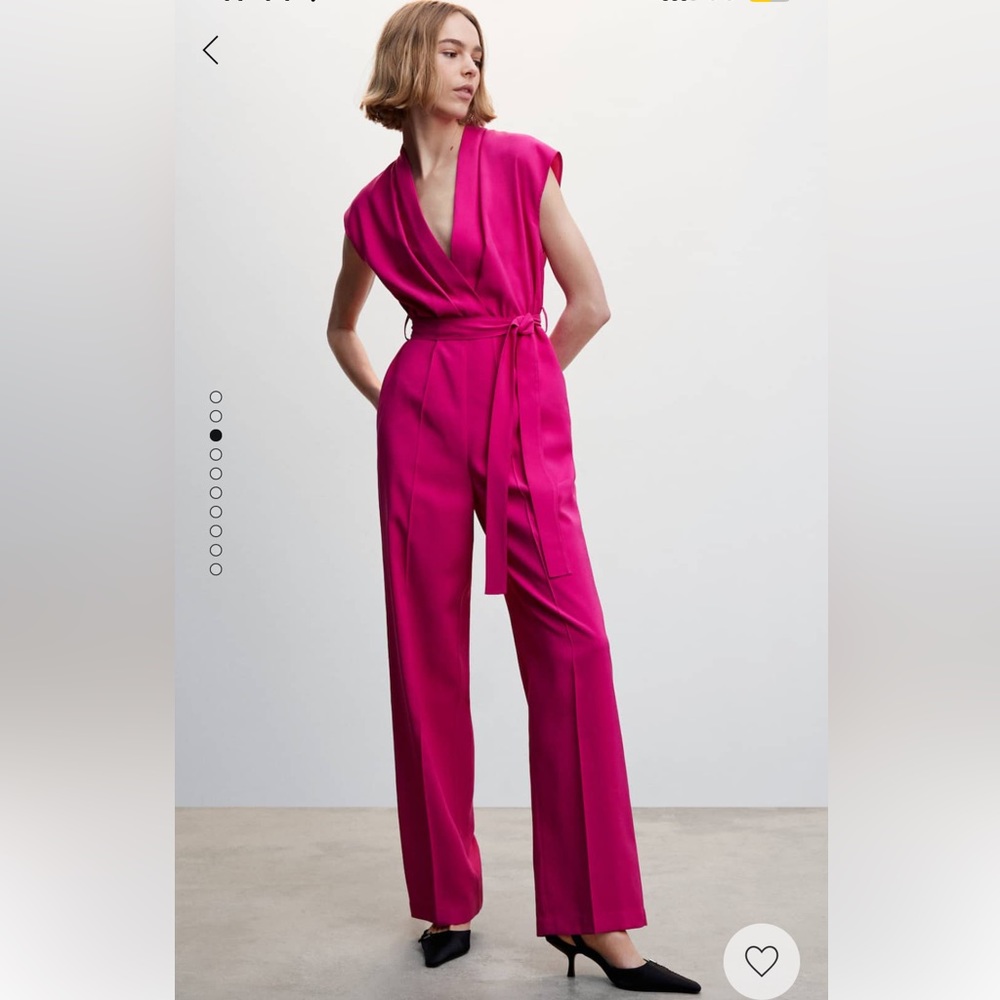NWT | Mango pink jumpsuit